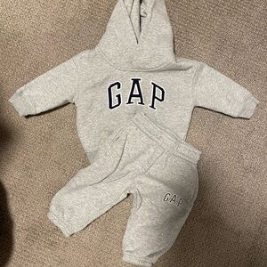 Baby GAP Heather Gray Baby Hoodie and Joggers